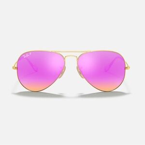 Pink Aviator Flash Lens Polarized